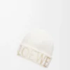 LOEWE Beanie aus Wolle in Weiß