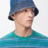 LOEWE Bucket Hat aus Denim in Denim Blue
