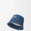 LOEWE Bucket Hat aus Denim in Denim Blue