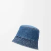 LOEWE Bucket Hat aus Denim in Denim Blue