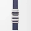 LOEWE Grafikgürtel aus klassischem Kalbsleder Abbys Blue/Palladio