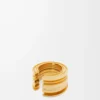 LOEWE Grafikring aus Sterlingsilber Gold