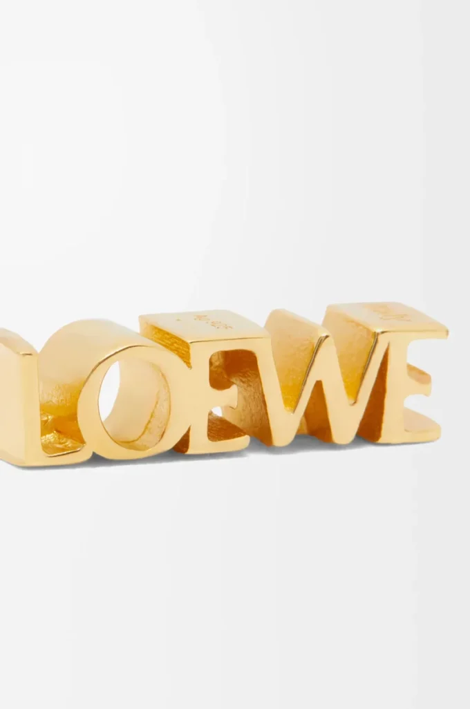 LOEWE Graphic Einzelohrring aus Sterlingsilber Gold