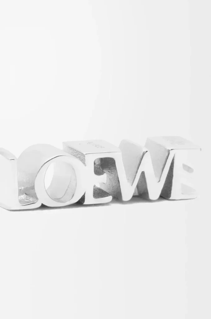 LOEWE Graphic Einzelohrring aus Sterlingsilber Silber