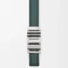 LOEWE Graphic Gürtel aus glattem Kalbsleder Deep Forest/Palladium