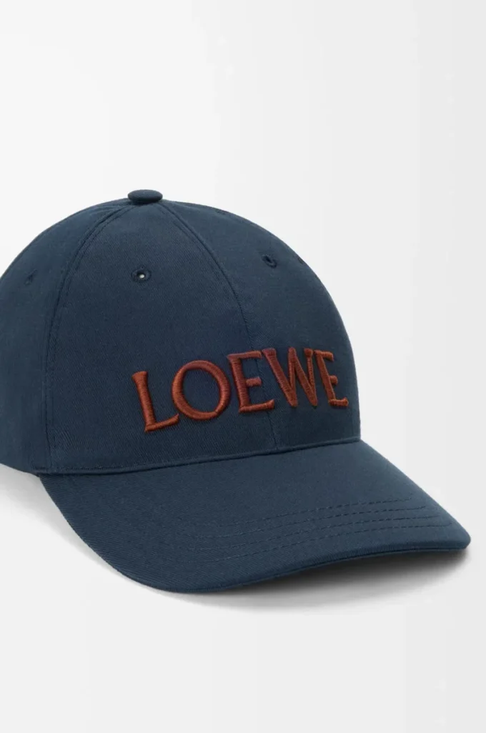 LOEWE-Kappe aus Canvas in Deep Navy