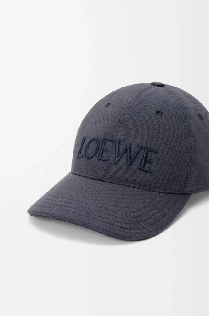 LOEWE-Kappe aus Canvas in Navy Blue