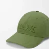 LOEWE-Kappe aus Canvas in Salbeigrün