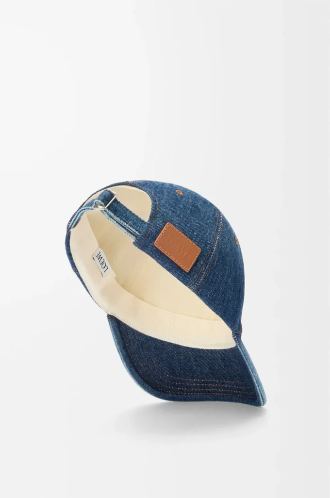 LOEWE-Kappe aus Denim in Denim Blue