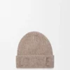 LOEWE-Mütze aus Wolle in Dunkelbeige