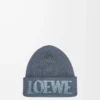 LOEWE Mütze aus Wolle in Graublau