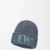 LOEWE Mütze aus Wolle in Graublau