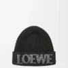 LOEWE Mütze aus Wolle in Schwarz