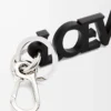 LOEWE Signature-Anhänger aus glattem Kalbsleder Schwarz