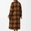 Mantel aus Mohair-Woll-Mischung Gelb/Mehrfarbig
