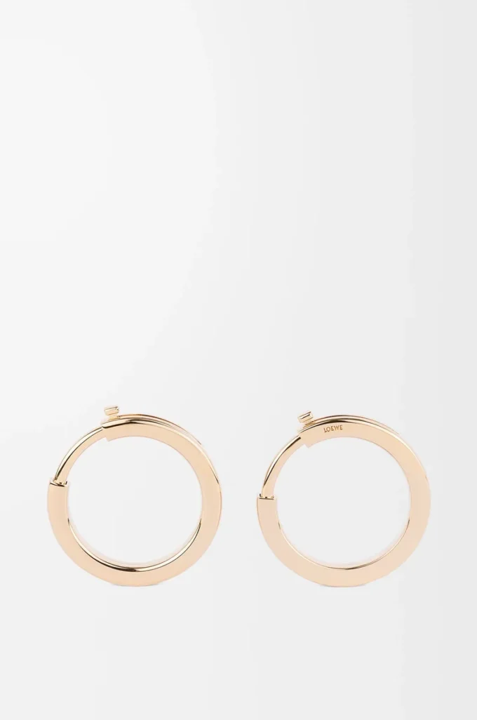 Metallringe für Riemen Gold