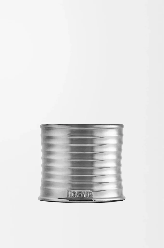 Midi-Duftkerze mit schwarzem Sesam, silber