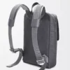 Military-Rucksack aus weichem genarbtem Kalbsleder Anthrazit