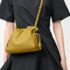 Mini-Clutch Flamenco aus Nappakalbsleder Ginger