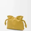 Mini-Clutch Flamenco aus Nappakalbsleder Ginger