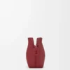 Mini-Clutch Flamenco aus Nappakalbsleder in Burnt Red