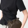 Mini-Clutch „Flamenco” aus Nappakalbsleder in Chocolate