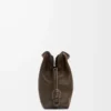 Mini-Clutch „Flamenco” aus Nappakalbsleder in Chocolate
