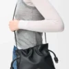 Mini-Clutch „Flamenco” aus Nappakalbsleder in Schwarz