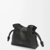 Mini-Clutch „Flamenco” aus Nappakalbsleder in Schwarz