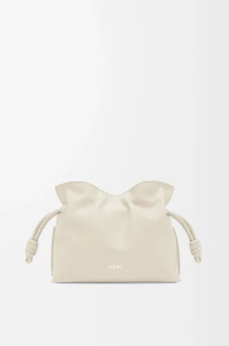 Mini-Clutch „Flamenco“ aus Nappakalbsleder in Sea Salt