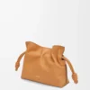 Mini-Clutch Flamenco aus Nappakalbsleder Warm Desert