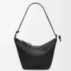 Mini Hammock Hobo aus klassischem Kalbsleder in Schwarz