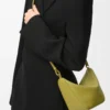 Mini Hammock Hobo aus klassischem Kalbsleder Light Moss