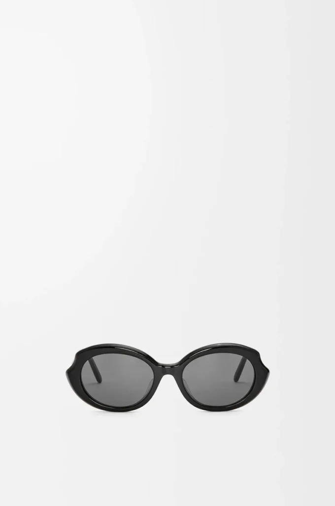 Mini Oval Slim Sonnenbrille Black
