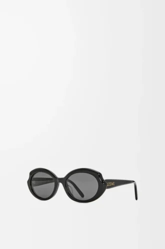 Mini Oval Slim Sonnenbrille Black