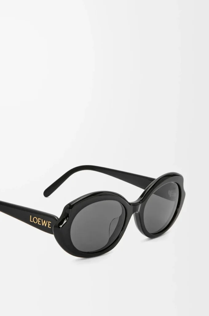 Mini Oval Slim Sonnenbrille Black