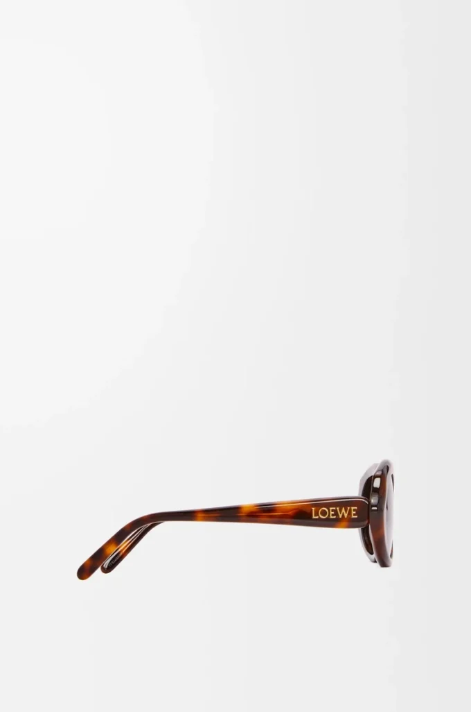 Mini Oval Slim Sonnenbrille Havanna
