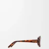 Mini Oval Slim Sonnenbrille Havanna