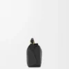 Mini Puzzle Tasche aus glattem Kalbsleder Schwarz