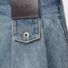 Minirock aus Denim Gewaschener Denim