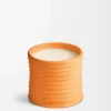 Mittlere Kerze mit Orangenblütenduft Helle Mandarine