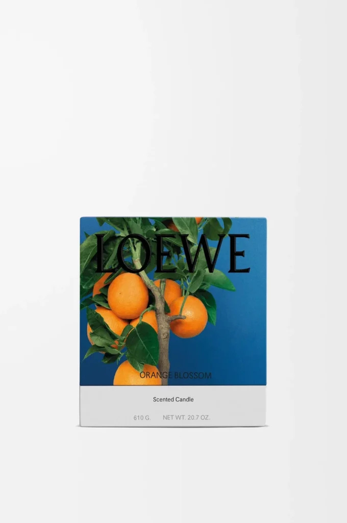 Mittlere Kerze mit Orangenblütenduft Helle Mandarine
