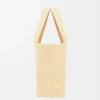 Mittlere LOEWE Font-Tasche aus Raffia in Natur