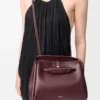 Mittlere Madrid-Tasche aus geschmeidigem Kalbsleder in Dark Burgundy