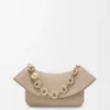 Mittlere Ola-Tasche aus glattem Kalbsleder Sand
