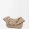 Mittlere Ola-Tasche aus glattem Kalbsleder Sand