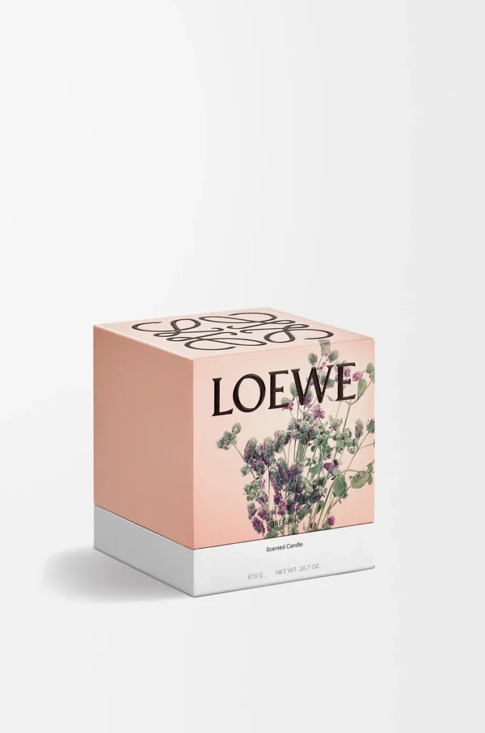 Mittlere Oregano-Kerze Weiß