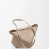 Mittlere Puzzle Fold-Tasche aus glänzendem Kalbsleder in Sand