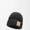 Mütze aus Kaschmir in Schwarz