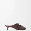 Mule aus weichem Nappalammleder Brownie